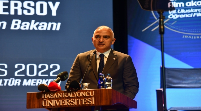 Kültür ve Turizm Bakanı Ersoy, 7. Altın Baklava Uluslararası Öğrenci Film Festivali'ne katıldı: