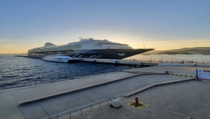 Malta bayraklı kruvaziyer Mein Schiff Herz, Bodrum'a geldi