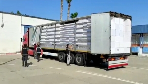 Mersin'de 18 milyon makaron ele geçirildi 