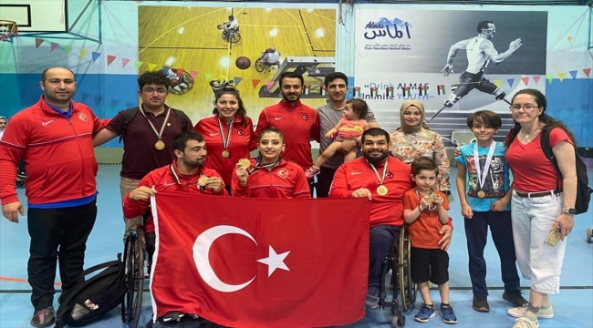 Para masa tenisçiler, Ürdün'de 8 madalya kazandı
