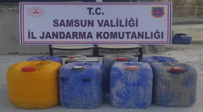 Samsun'da 245 litre mazot çalan 2 şüpheli yakalandı