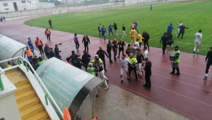 Samsun'da 3. Lig maçında arbede yaşandı