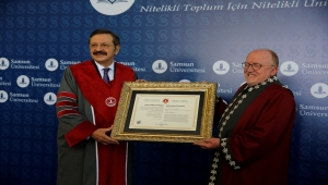 TOBB Başkanı Hisarcıklıoğlu'na Samsun'da fahri doktora unvanı verildi