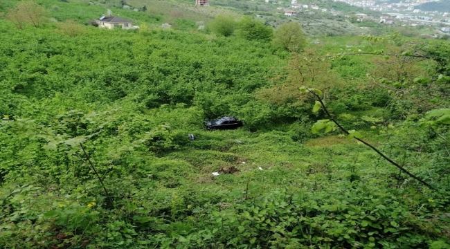 Zonguldak'ta araçla çarpışıp ormanlık alana devrilen otomobilin sürücüsü öldü