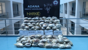 Adana'da 72 kilogram esrar ele geçirilen tırın sürücüsü tutuklandı
