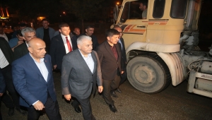 Bakan Kirişci ve AK Parti'li Yıldırım, Erzincan'daki sel bölgesinde incelemelerde bulundu