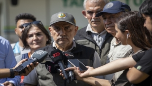 Bakanlar Soylu ve Kirişci, Marmaris'teki yangınla ilgili açıklama yaptı (1)