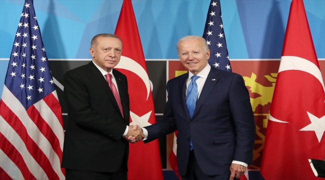 Cumhurbaşkanı Erdoğan'ın ABD Başkanı Biden ile görüşmesi sona erdi