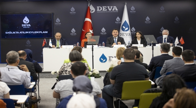DEVA Partisi Genel Başkanı Babacan, partisinin "Sağlıkta Atılım Eylem Planı"nı açıkladı: