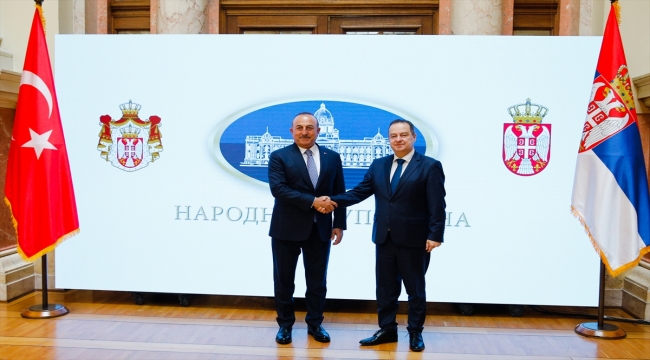 Dışişleri Bakanı Çavuşoğlu Sırbistan'da temaslarda bulundu