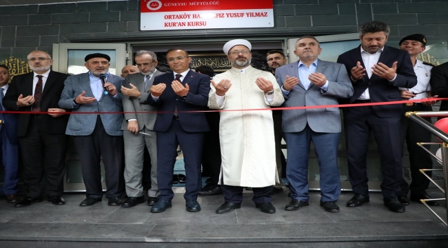 Diyanet İşleri Başkanı Erbaş, Rize'de Kur'an Kursu açılışında konuştu: