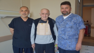 Düzce'de ters taraftaki kalbe baypas operasyonu