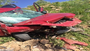 Erzurum'da otomobil şarampole devrildi 2 kişi öldü, 3 kişi yaralandı 