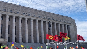 Finlandiya ve İsveç'te terör örgütü YPG/PKK yandaşları gösteri yaptı