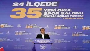 İBB'nin 35 okulda yaptırdığı spor salonları için toplu açılış töreni düzenlendi