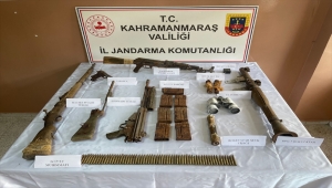 Kahramanmaraş'ta teröristlere ait silah ve mühimmat ele geçirildi
