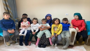 Karabük'te 8 çocuklu aile yeni evlerine Türk Kızılay aracılığıyla kavuştu