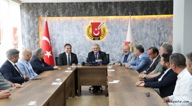 Kayseri'de Belediye başkanlarından KGC Başkanı Kösedağ'a ziyaret