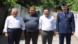 Kayseri'de şehit babalarına "Babalar Günü" ziyareti