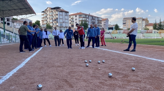 Kırşehir'de şehit ailelerine "bocce" eğitimi verildi