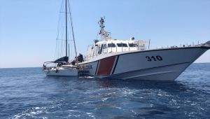 Marmaris açıklarında 87 düzensiz göçmen kurtarıldı