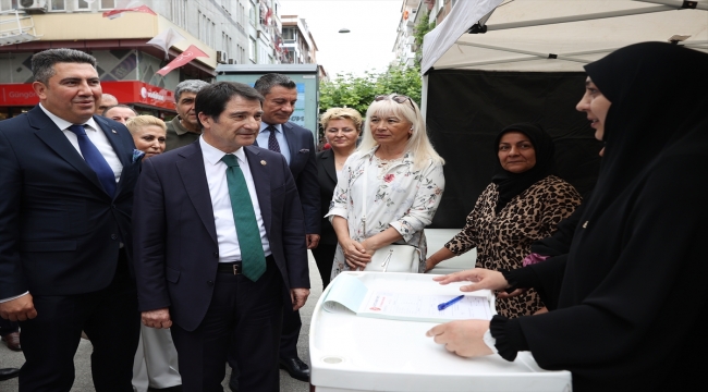 MHP Genel Başkan Yardımcısı Aksu, esnaf ve ev ziyaretlerinde bulundu