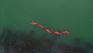 Muş'ta üniversite öğrencileri kano heyecanı yaşadı