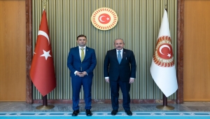 TBMM Başkanı Şentop, Kuzey Makedonya Dışişleri Bakanı Osmani'yi kabul etti