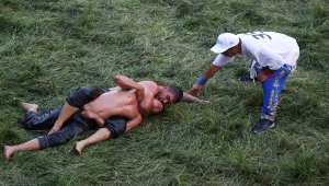 661. Tarihi Kırkpınar Yağlı Güreşleri'nde ilk gün müsabakaları tamamlandı