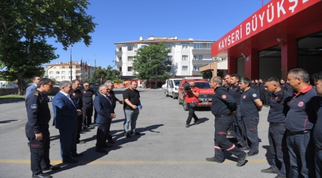 Bartın'da görevini tamamlayan itfaiye ekibi Kayseri'ye döndü