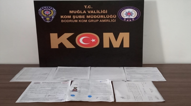 Bodrum'da, başkasına ait araziyi sahte evrakla satmaya çalışan 3 şüpheli yakalandı